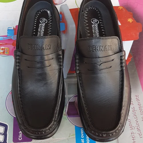 کفش کالج مردانه چرم کد ۶۷۰